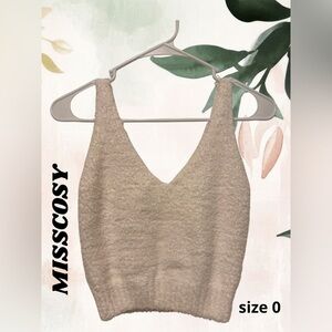 Beige Textured Women's Top